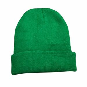 Amazon Essentials Kelly Green Knit Cuffed Beanie